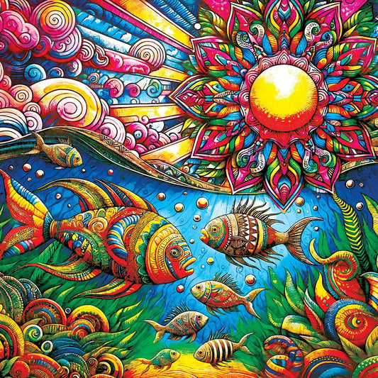 Kaleidoscope - Under The Sea 1000 Piece Jigsaw Puzzle Masterpieces Puzzles