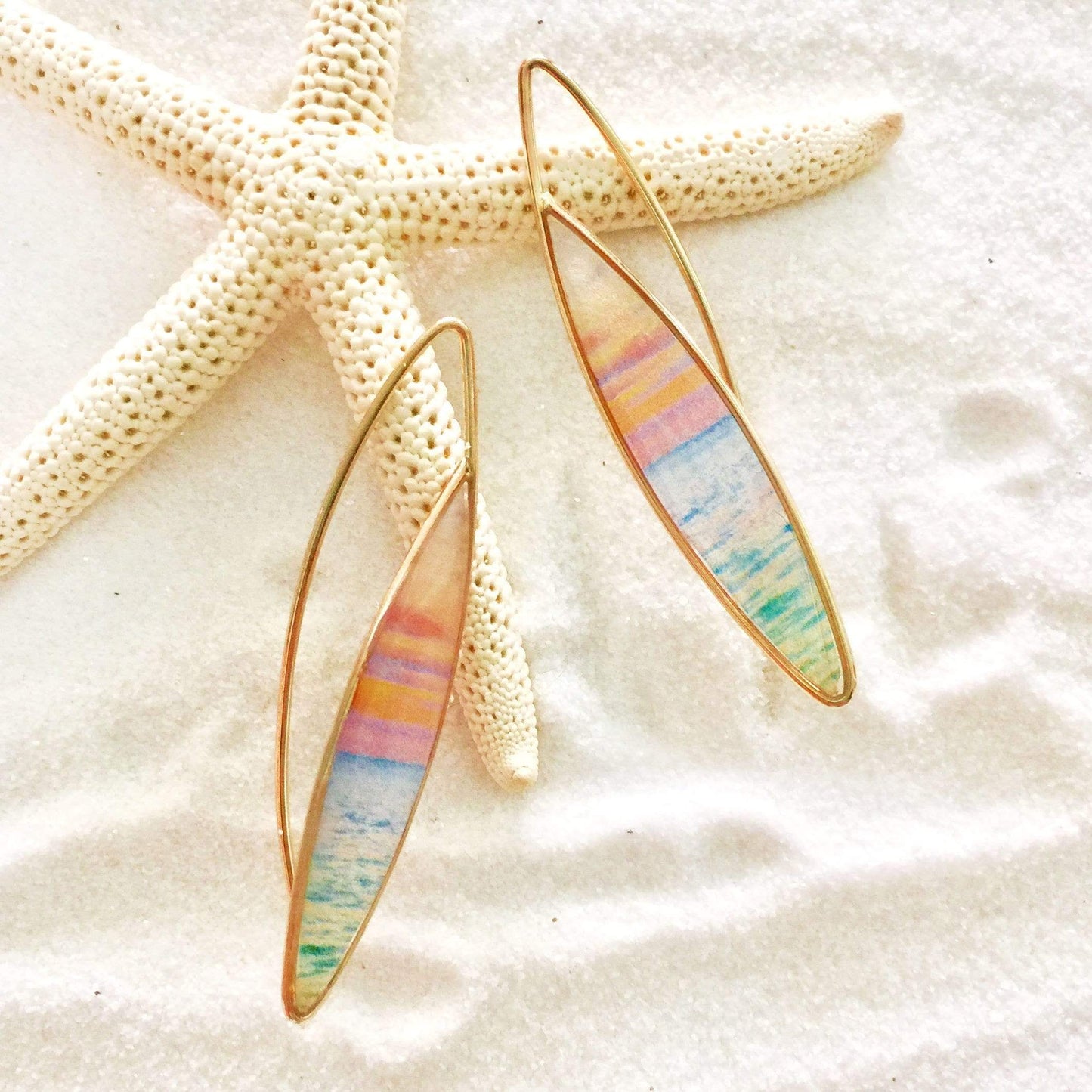 Oh To Be Where The Sky Meets The Sea Earrings