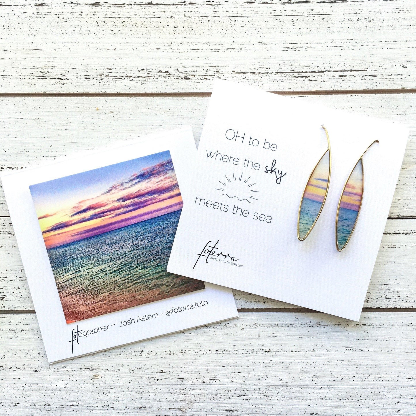 Oh To Be Where The Sky Meets The Sea Earrings