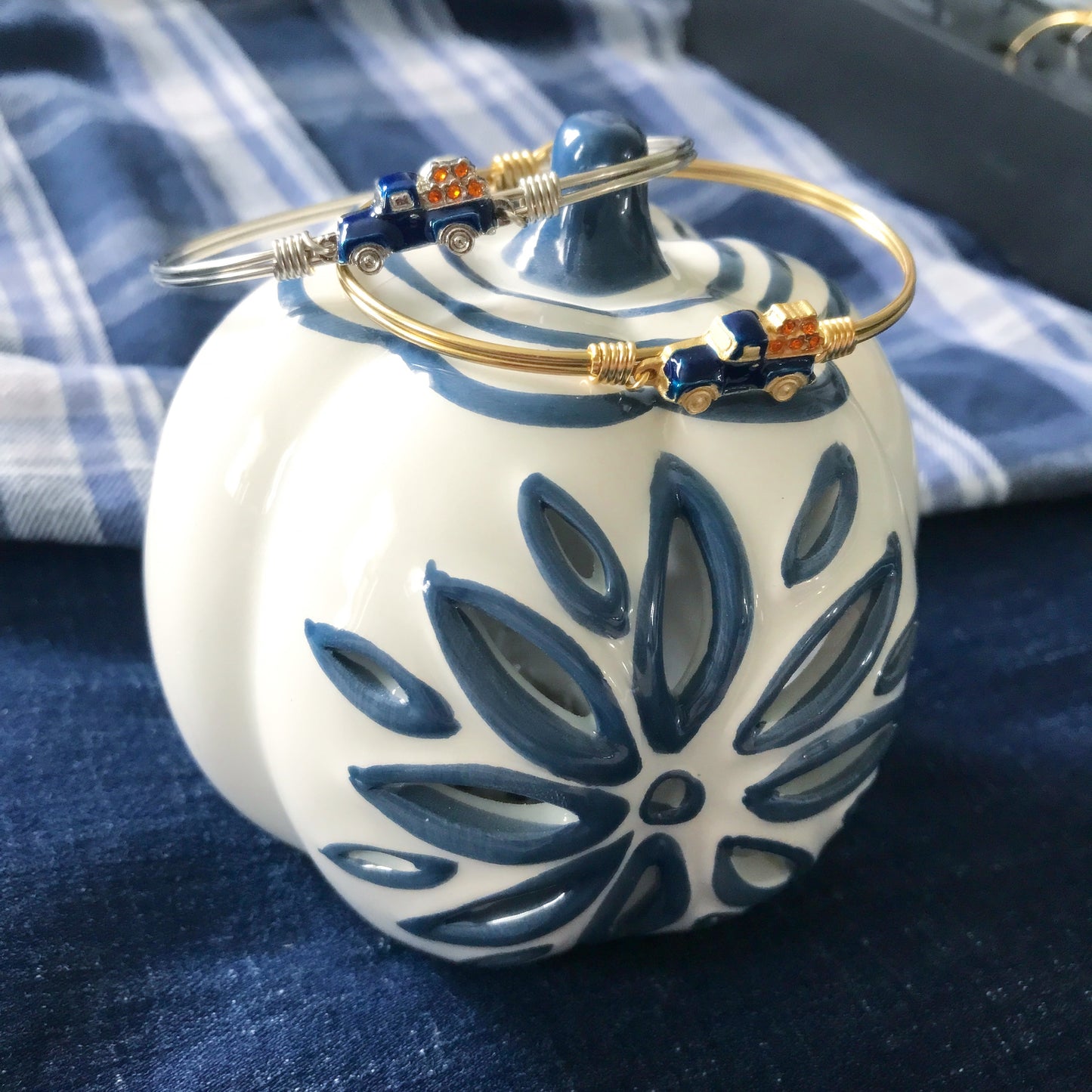 Denim Daze Vintage Truck Bangle Bracelet