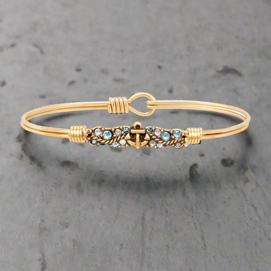 Anchor Medley Bangle Bracelet