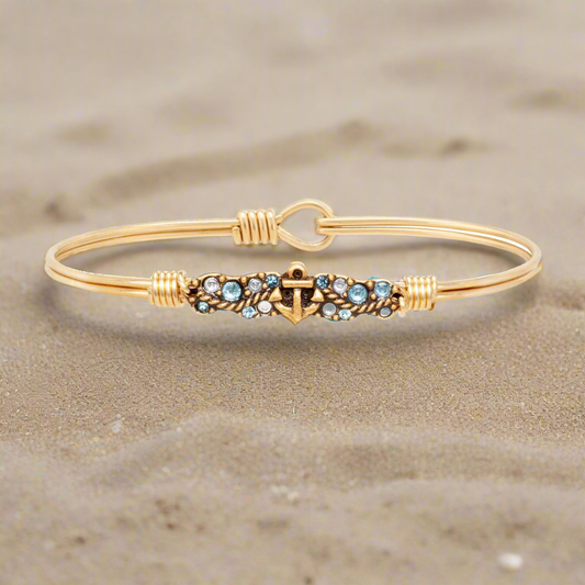 Anchor Medley Bangle Bracelet