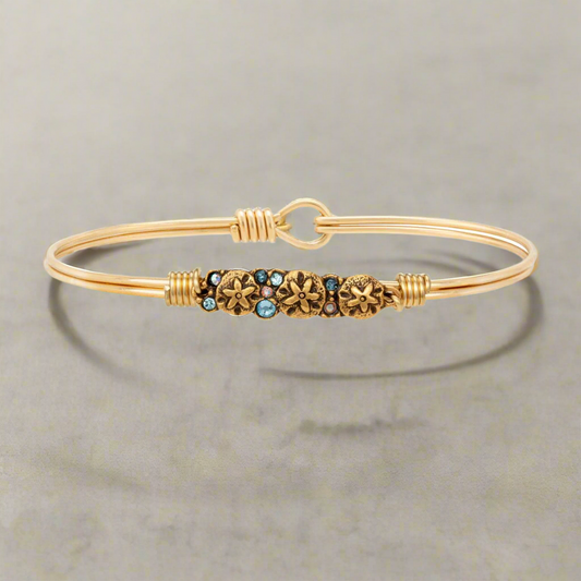 Sand Dollar Medley Bangle Bracelet