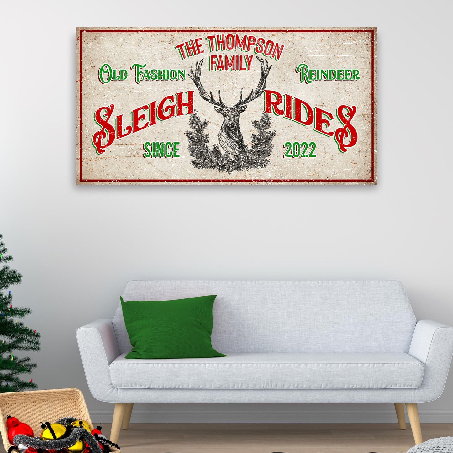Christmas Reindeer Sign