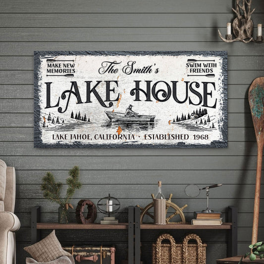 Lake House Sign IX