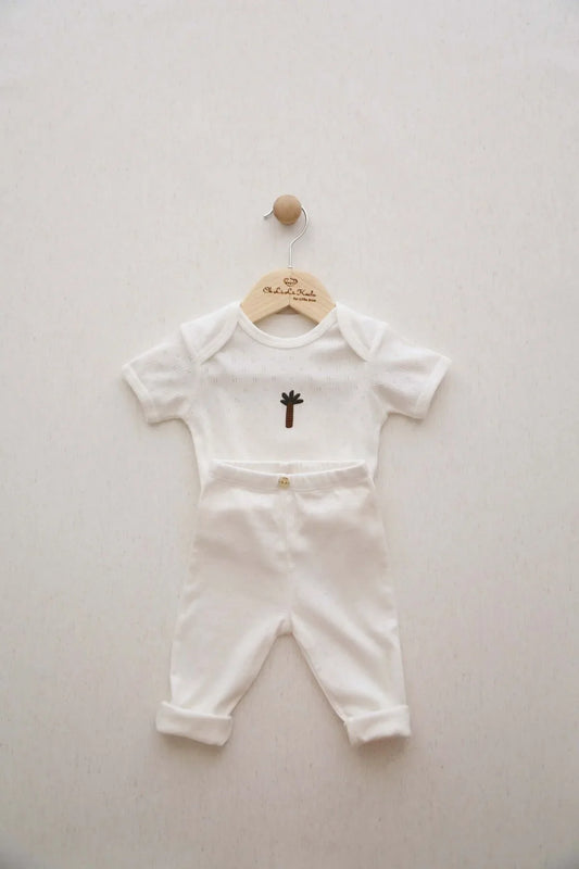 Palm Tree Patterned 2 Piece Set