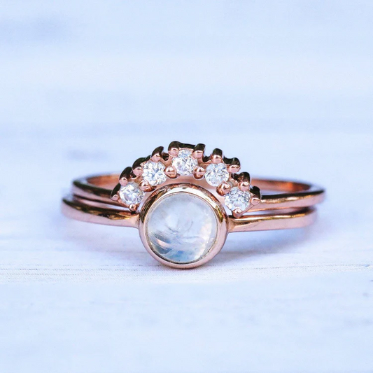 Rose Gold Nesting Ring Set