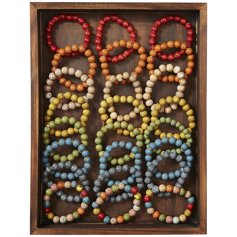 Round Clay Bead Bracelet