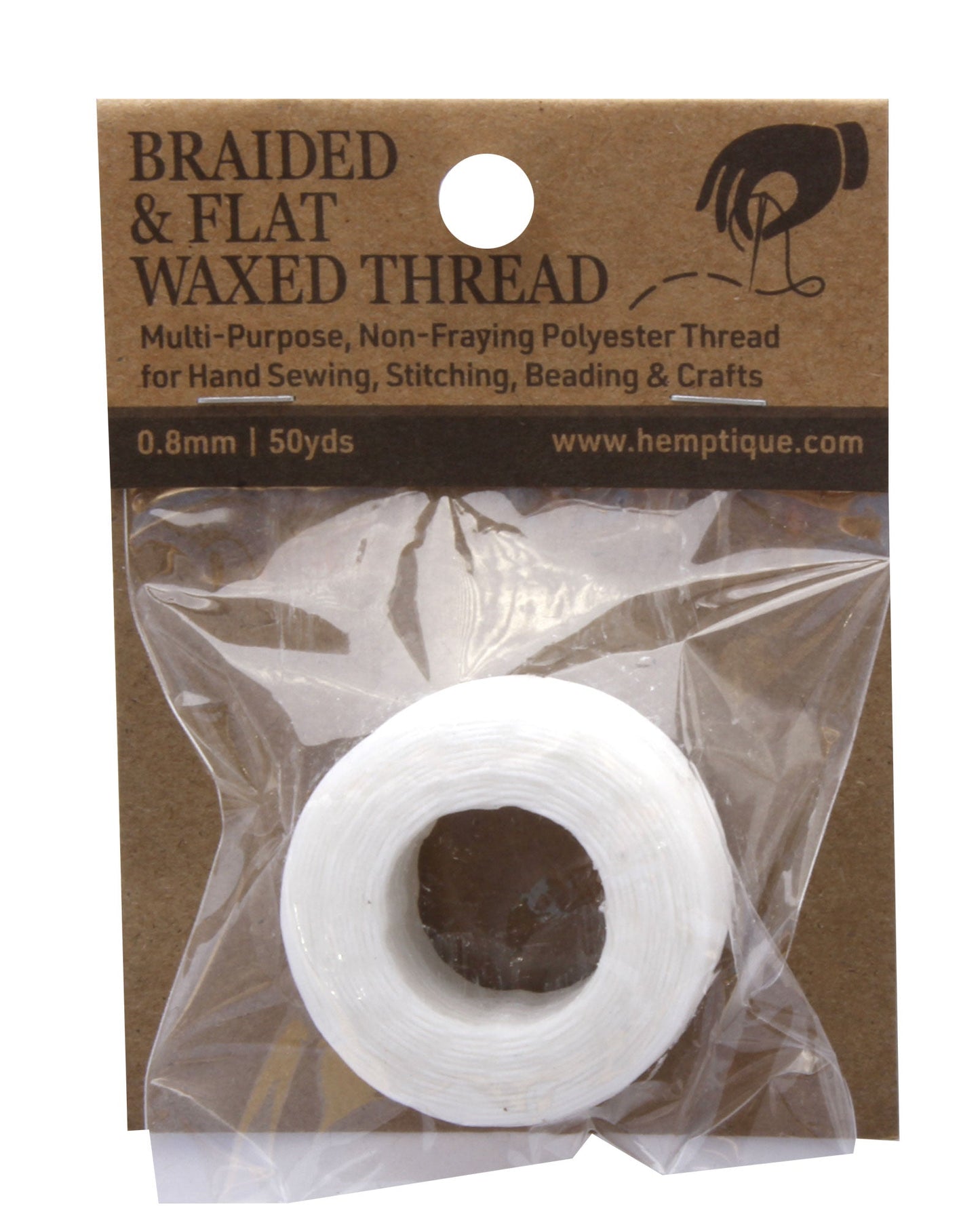 Polyester 0.8mm Braided & Flat Waxed Thread