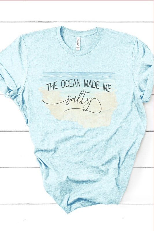 The Ocean Made Me Salty Graphic Tee