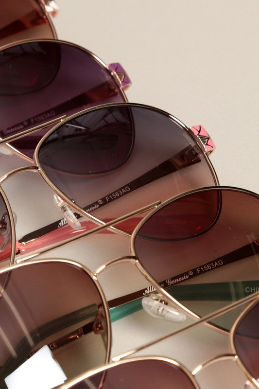 Women's Art Deco Aviator Sunglasses