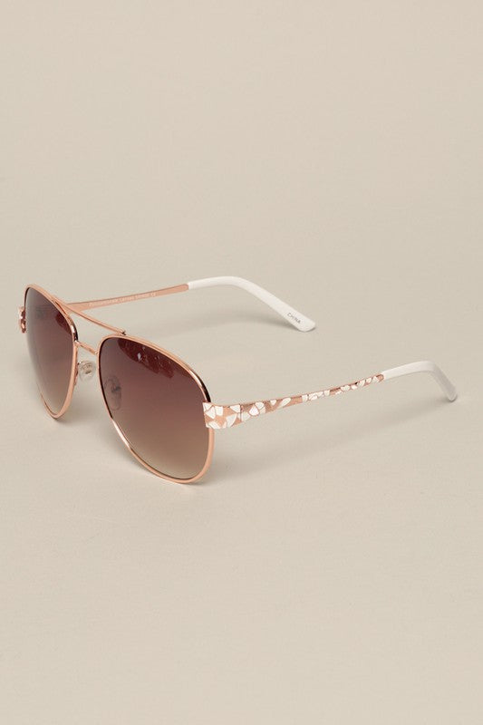 Women's Art Deco Aviator Sunglasses