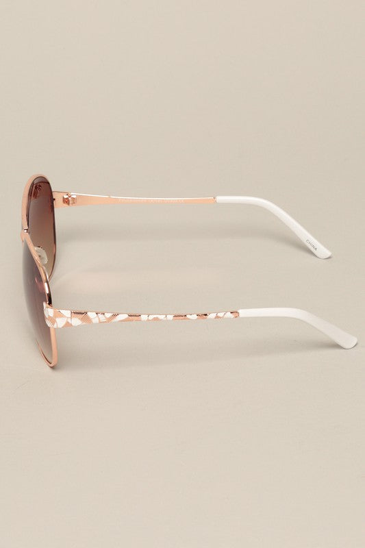Women's Art Deco Aviator Sunglasses