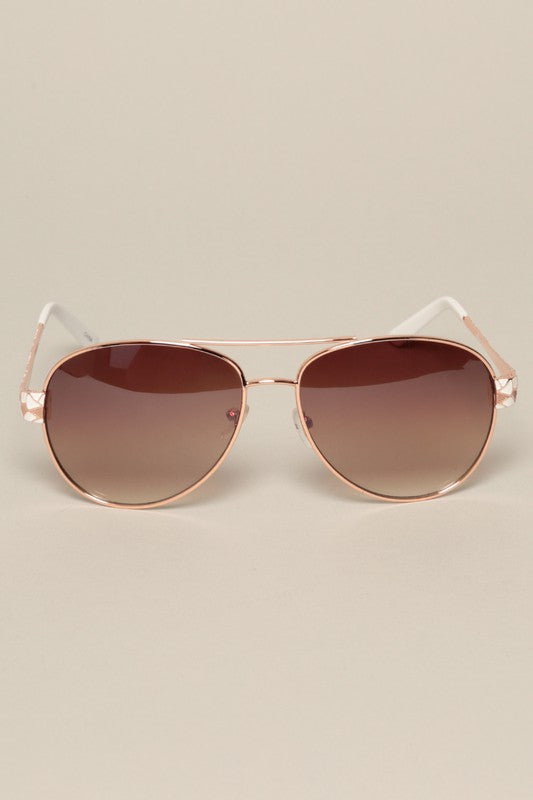 Women's Art Deco Aviator Sunglasses