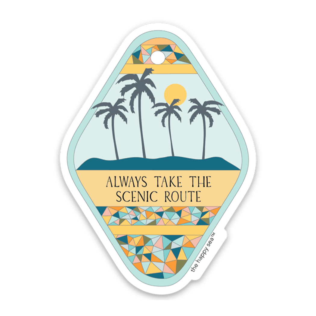 The Happy Sea 3" Scenic Route Vinyl Sticker
