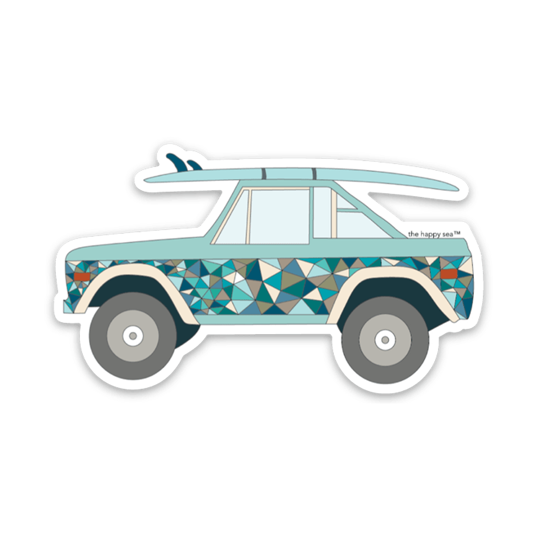 The Happy Sea 4" Bronco Vinyl Sticker