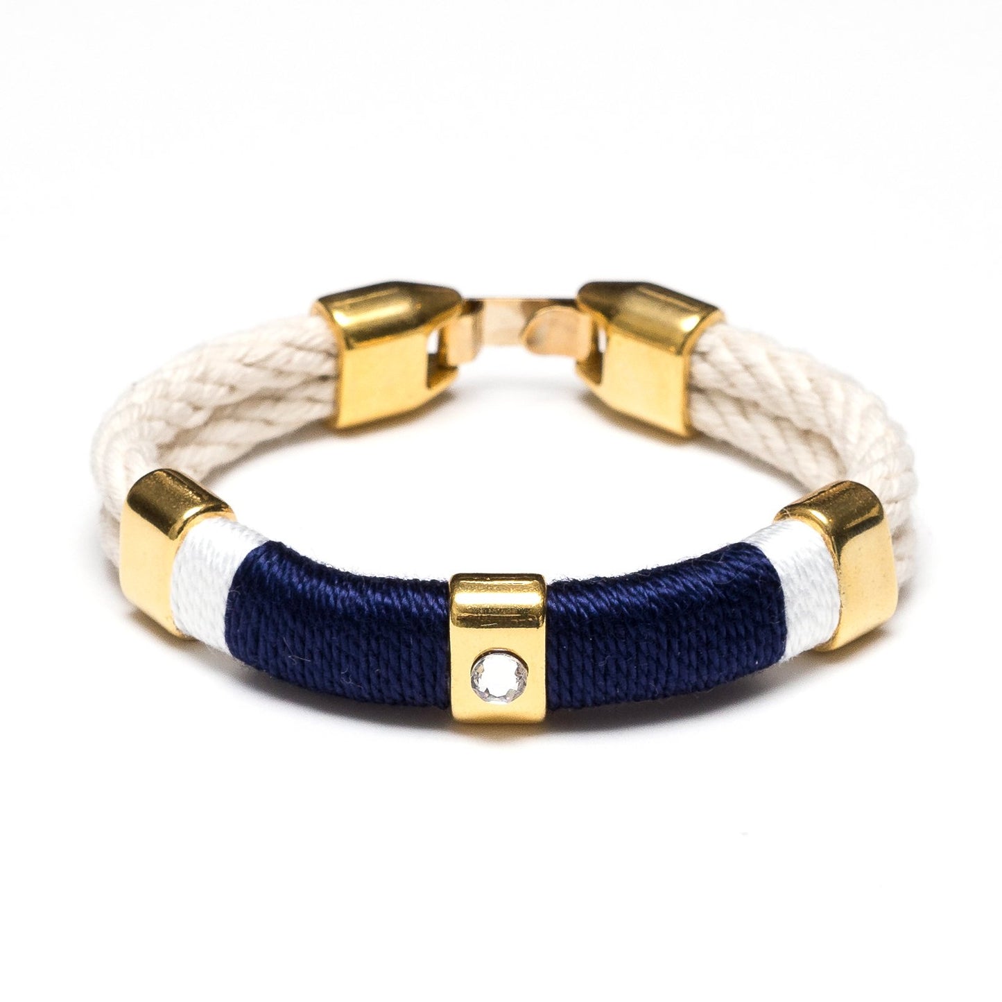 Allison Cole Kingston Bracelet (Ivory/Navy/White/Gold)