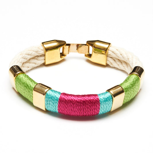 Allison Cole Newbury Bracelet (Ivory/Lime/Turquoise/Pink/Gold)