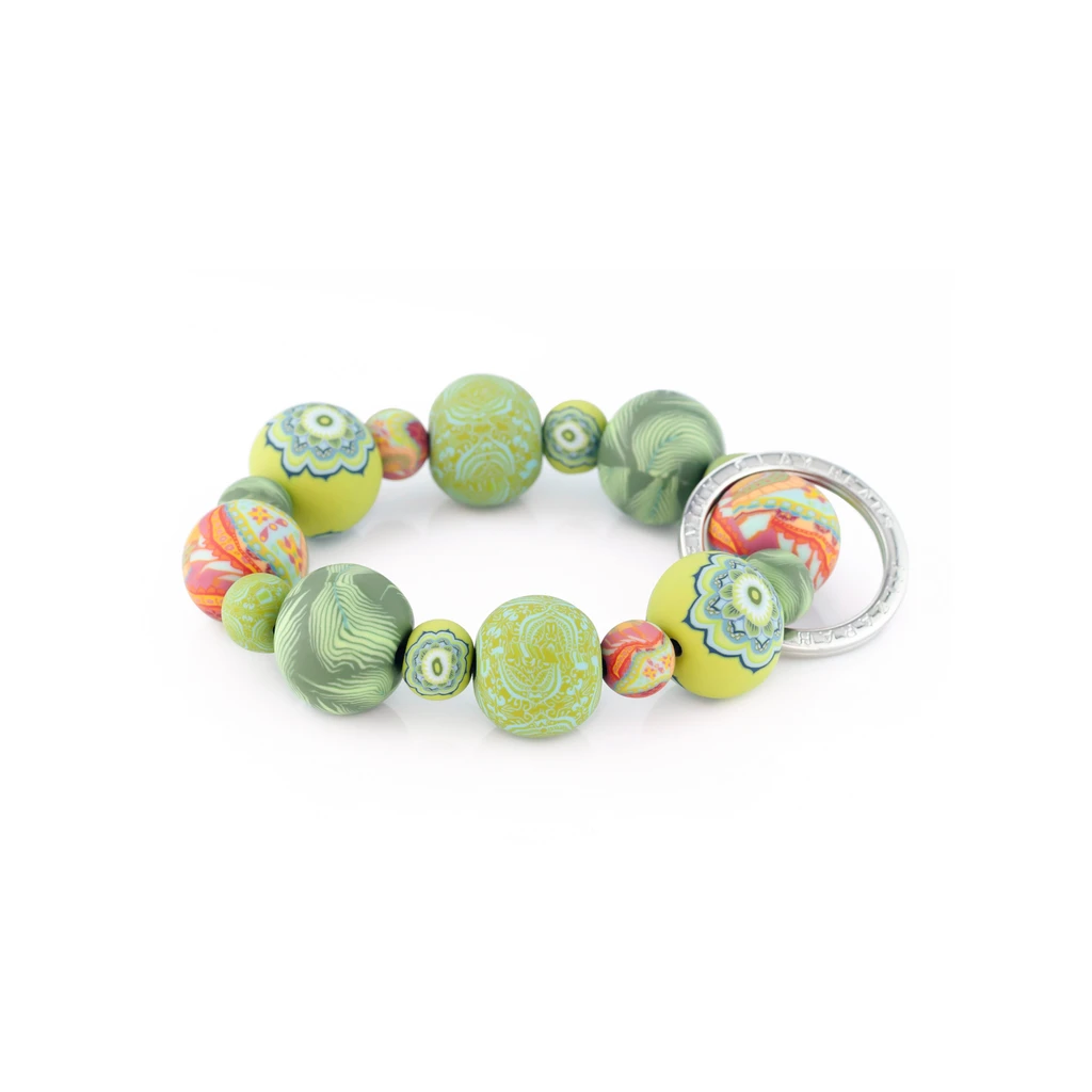 Jilzarah Green Fern Wrist Keychain