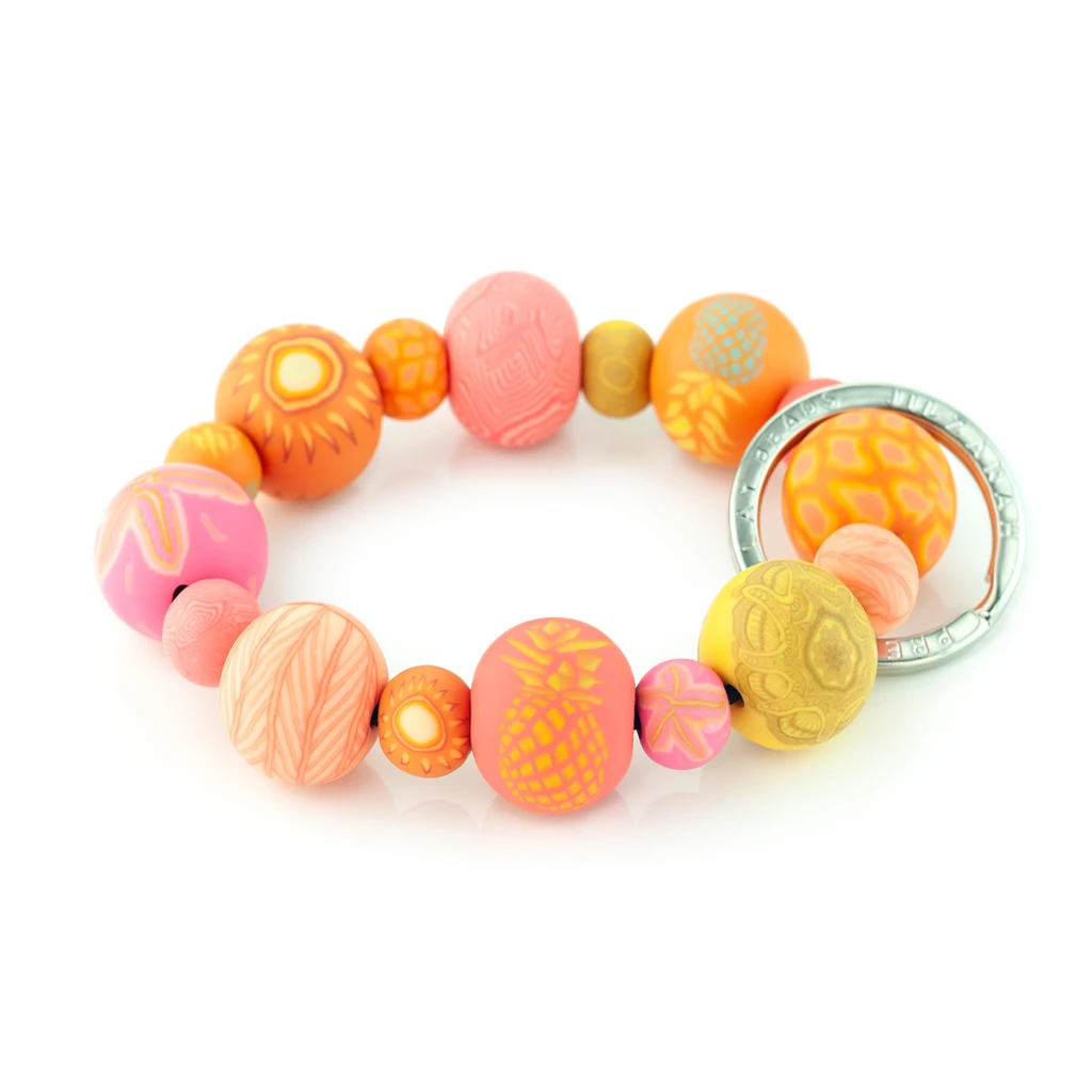 Jilzarah Papaya Punch Wrist Keychain
