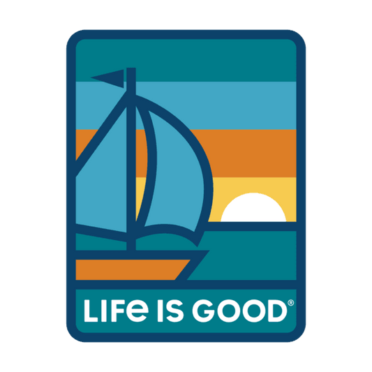 Life Is Good® Sunset Sail Decal
