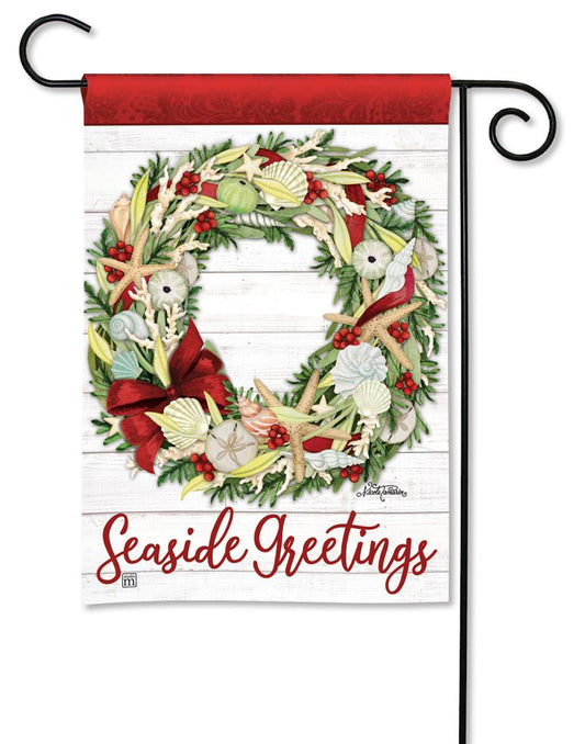 Seaside Greetings Garden Flag