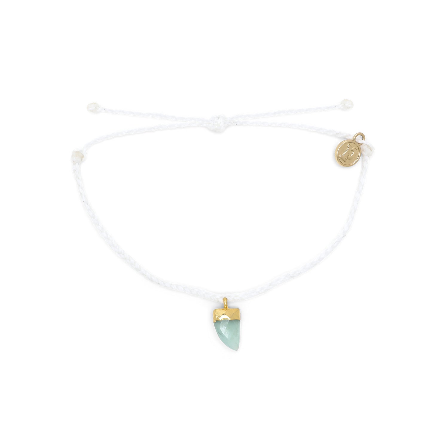 Pura Vida Stone Shark Tooth Bracelet - White