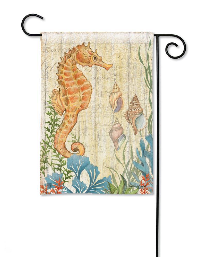 Sea Pony Garden Flag by Susan Winget for Studio M
