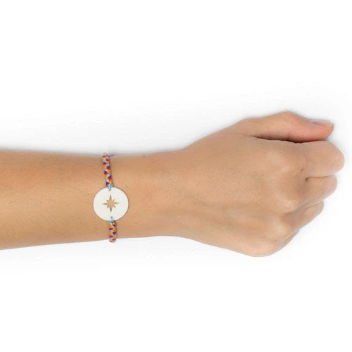 Wanderer Compass Bracelet Coral Calypso