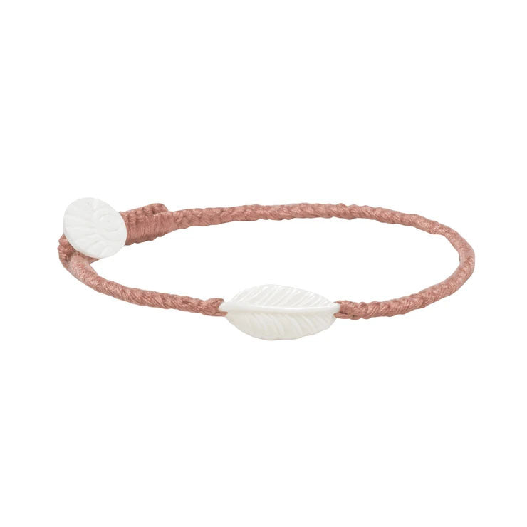 Wanderer Elm Leaf Bracelet - Nutmeg - Button