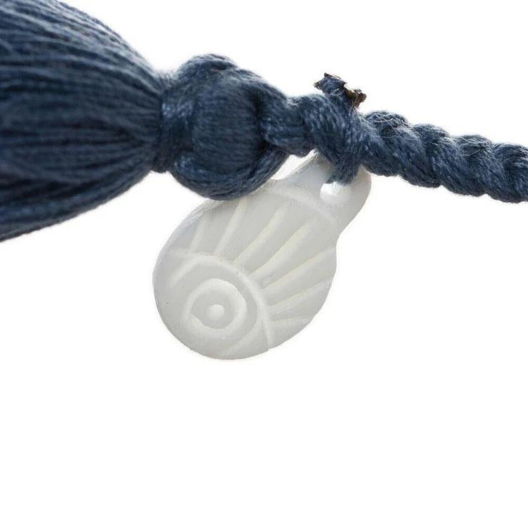 Wanderer Lobster Claw Bracelet - Tassel - Blue