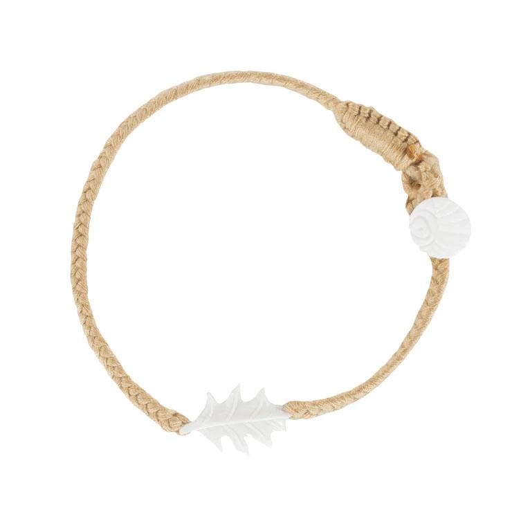 Wanderer Oak Leaf Bracelet - Button - Ginger