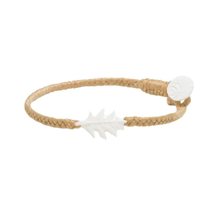 Wanderer Oak Leaf Bracelet - Button - Ginger