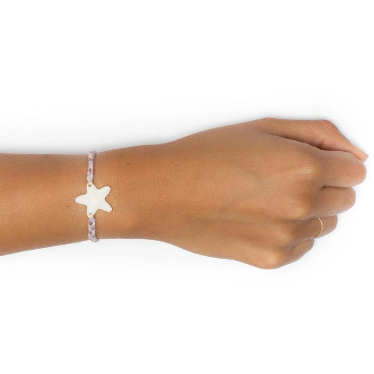 Wanderer Starfish Bracelet - Tassel - Wisteria