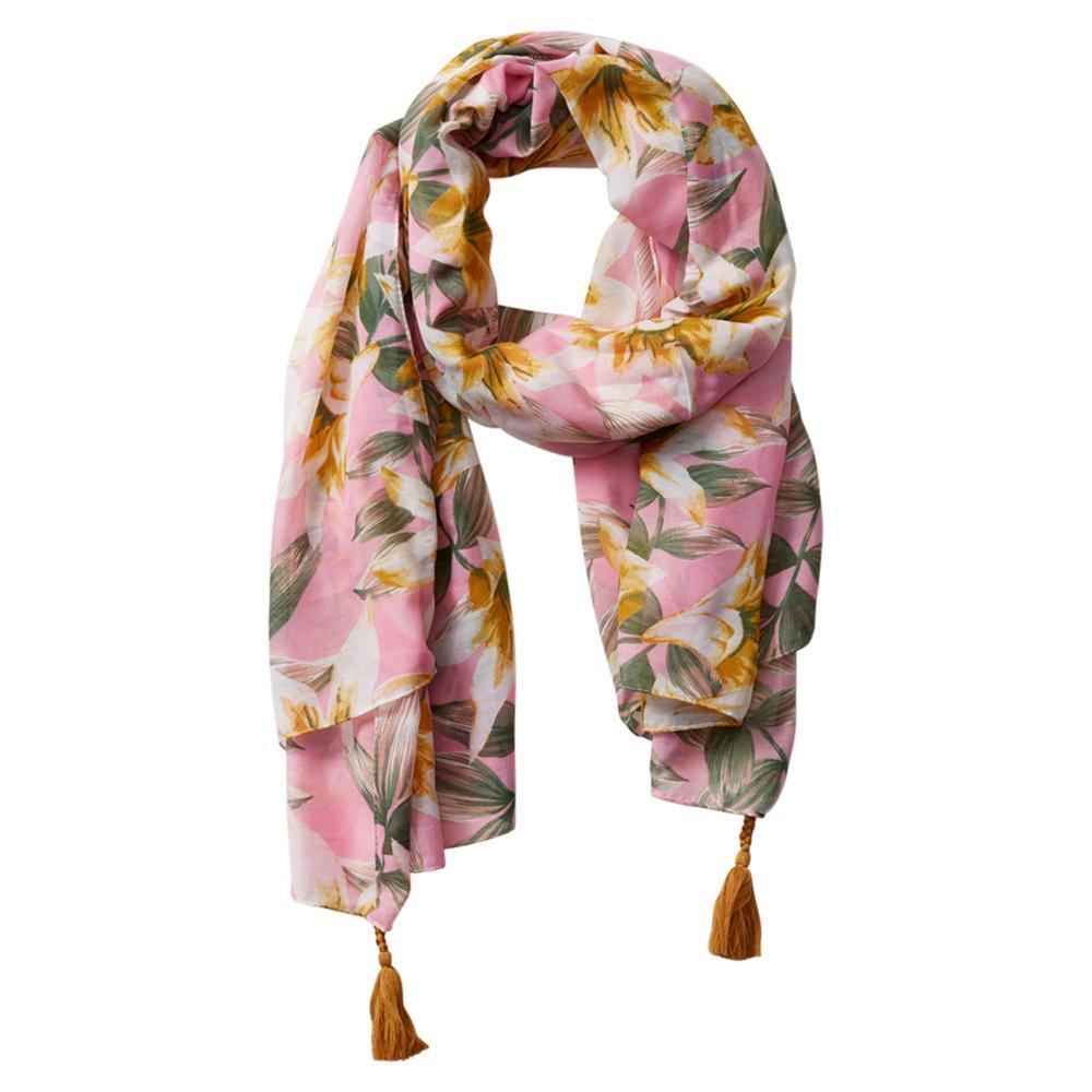 Anvi Tropical Floral Tassel Scarves