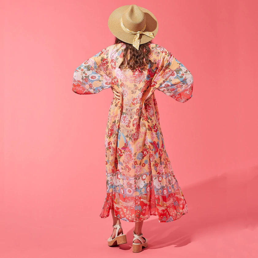 Boho Floral Kimono