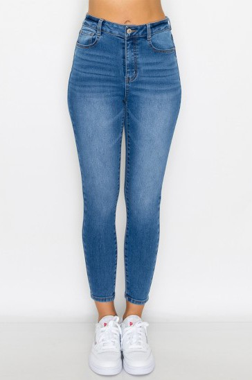 WAX JEAN High Waist Skinny Knit Denim Jean