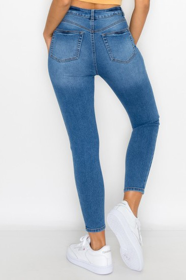 WAX JEAN High Waist Skinny Knit Denim Jean