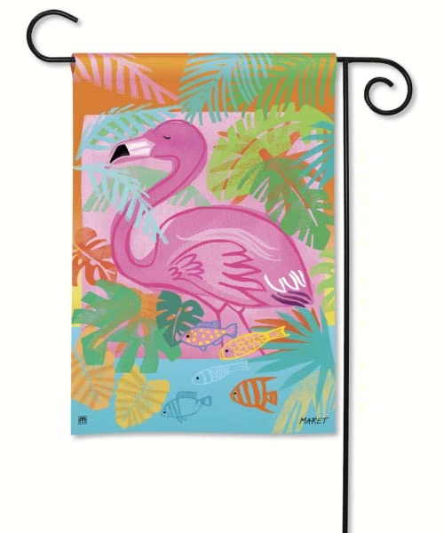 "Fancy Flamingo" Garden Flag