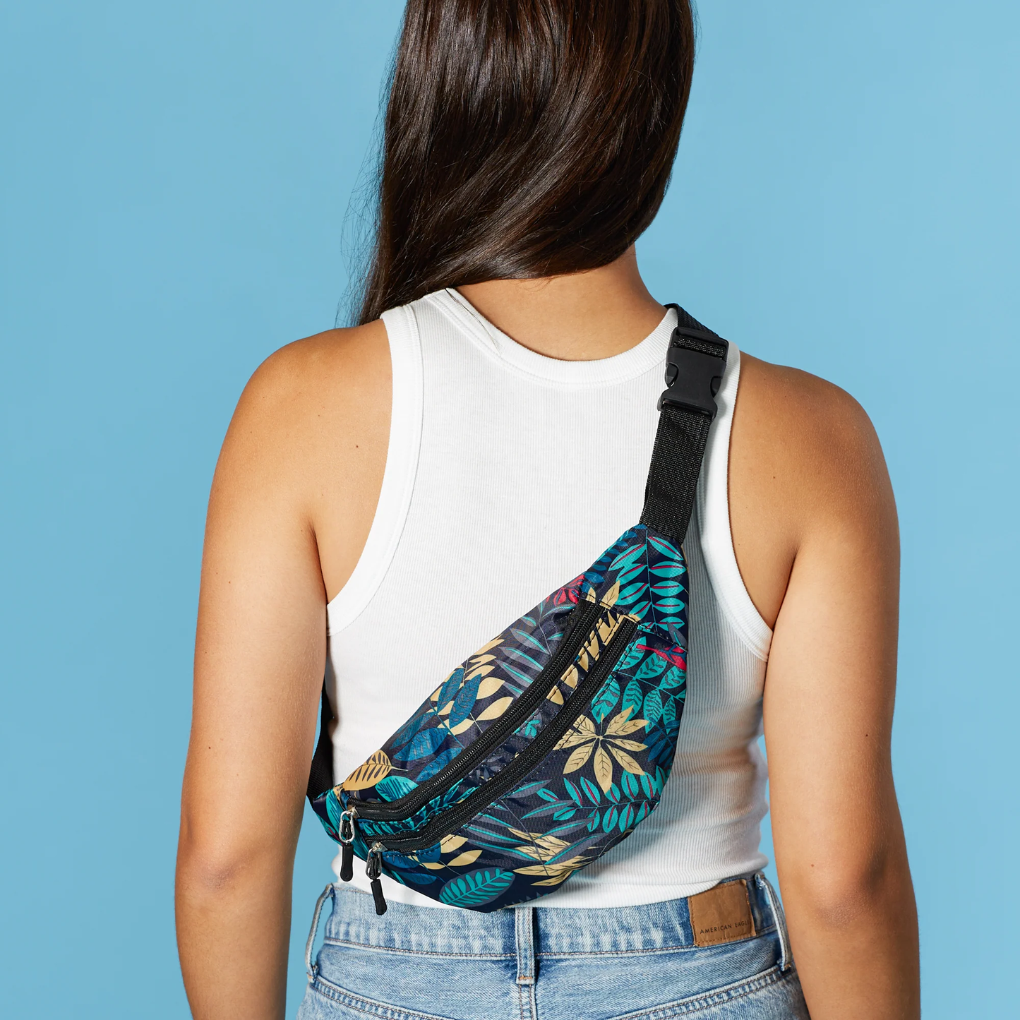 Tropical Print Fanny Packs