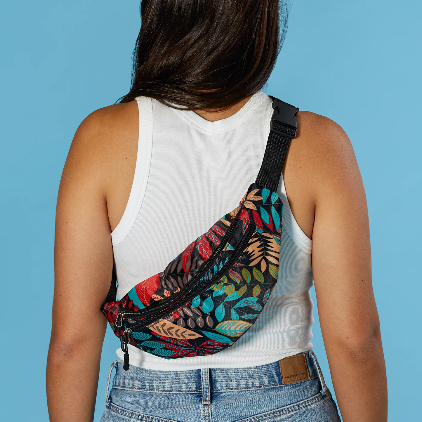 Tropical Print Fanny Packs