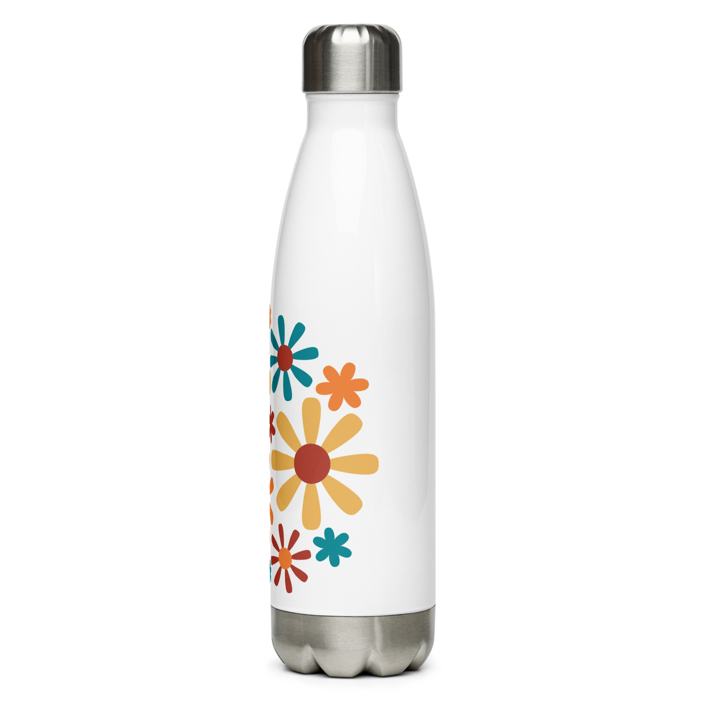 Groovy Floral Stainless Steel Water Bottle