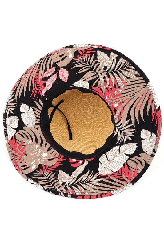 Tropical Sun Hat (Black)