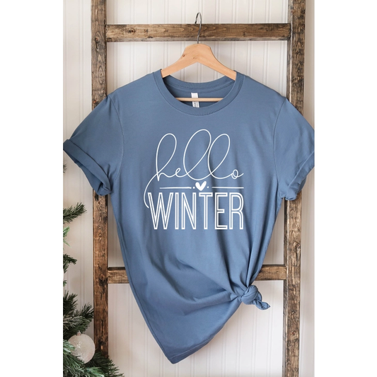 Hello Winter Crew Neck Tee