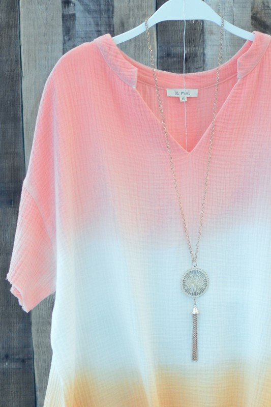 Horizons Top (Coral/Orange)