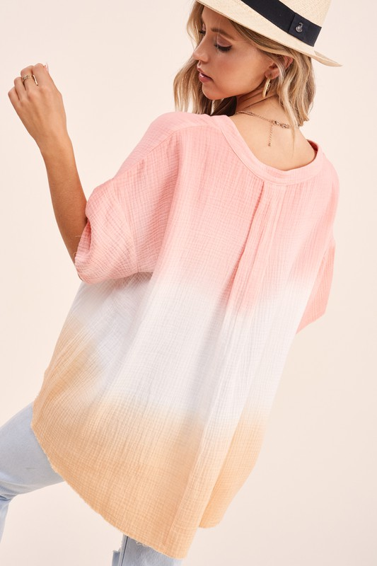 Horizons Top (Coral/Orange)