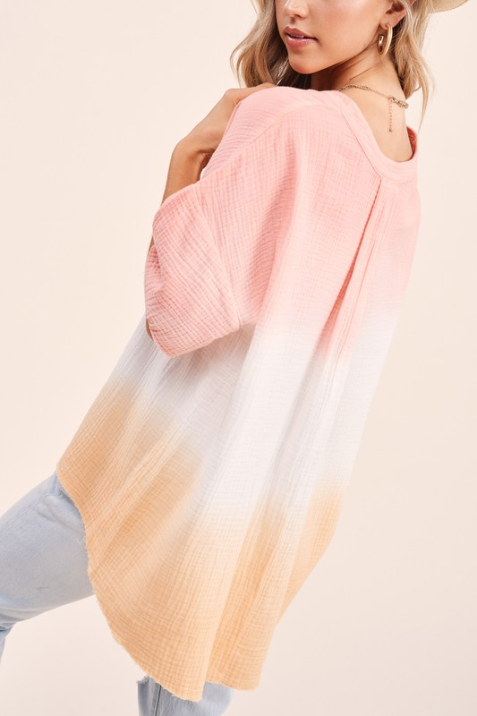 Horizons Top (Coral/Orange)