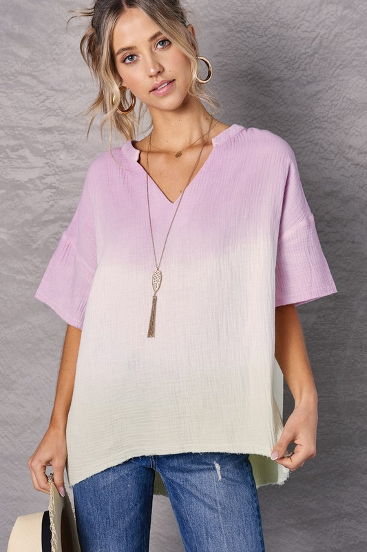 Horizons Top (Mauve/Mint)