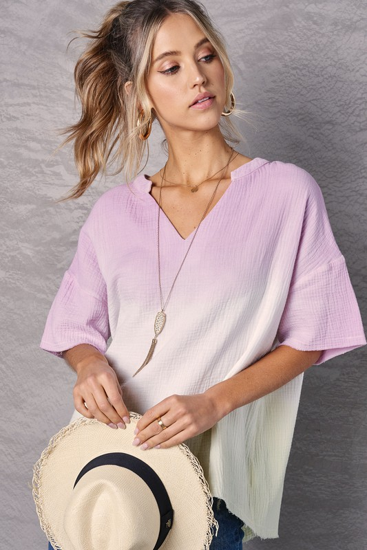 Horizons Top (Mauve/Mint)