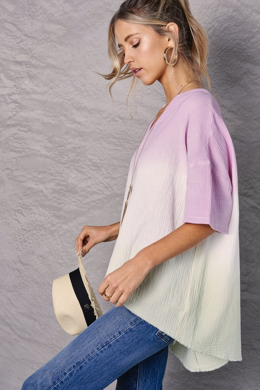Horizons Top (Mauve/Mint)